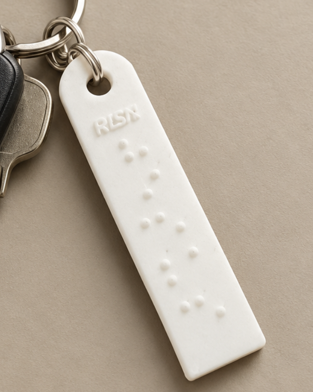 "JESUS" Keychain White